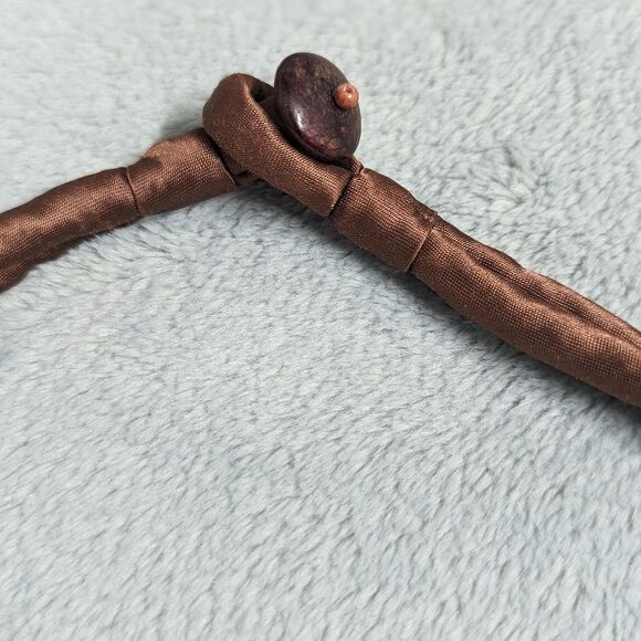 Vintage Artisan Made Natural Shells and Seeds Necklaces on a Satin Cord - Picture 6 of 14